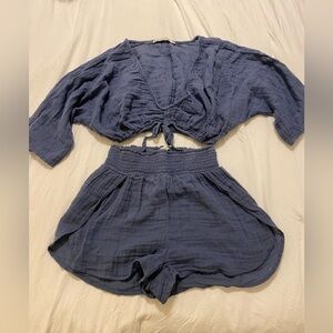Abercrombie & Fitch 2 piece beach cover-up set, size xs